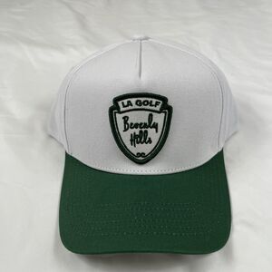LA GOLF SHIELD HAT | WHITE &‎ GREEN PATCH